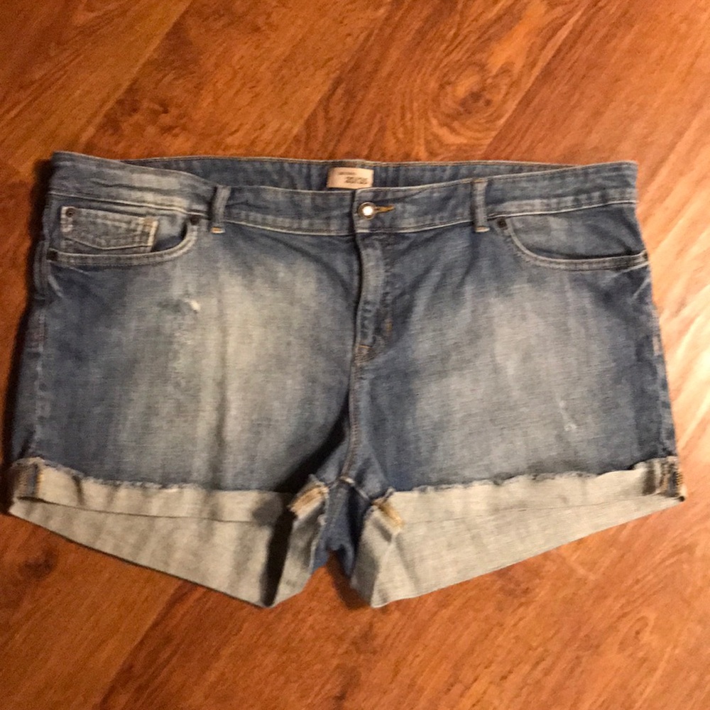 Distressed Gap Denim Shorts